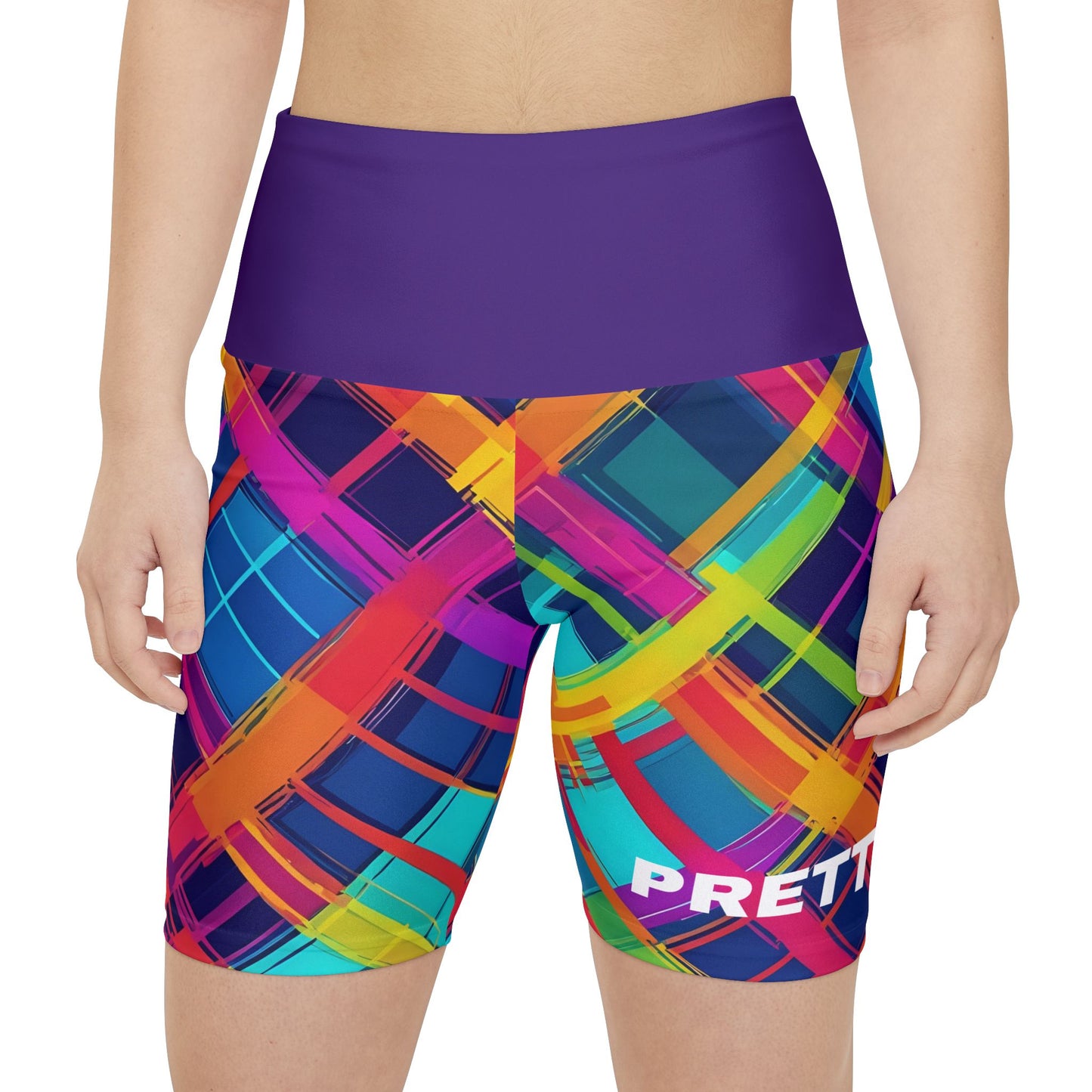 Pretty. Women's Biker Shorts - Graphic Activewear