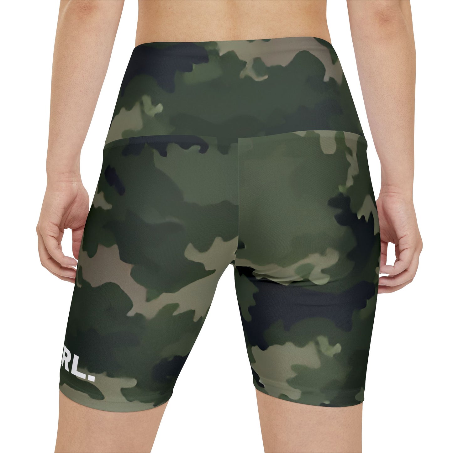Army Girl. Women's Biker Shorts - Graphic Activewear