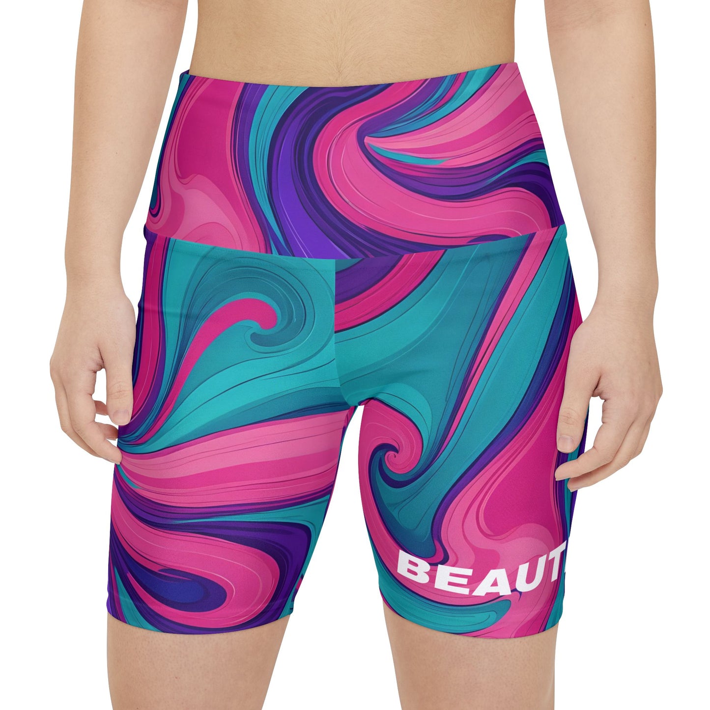 Beautiful. Women's Biker Shorts - Graphic Activewear