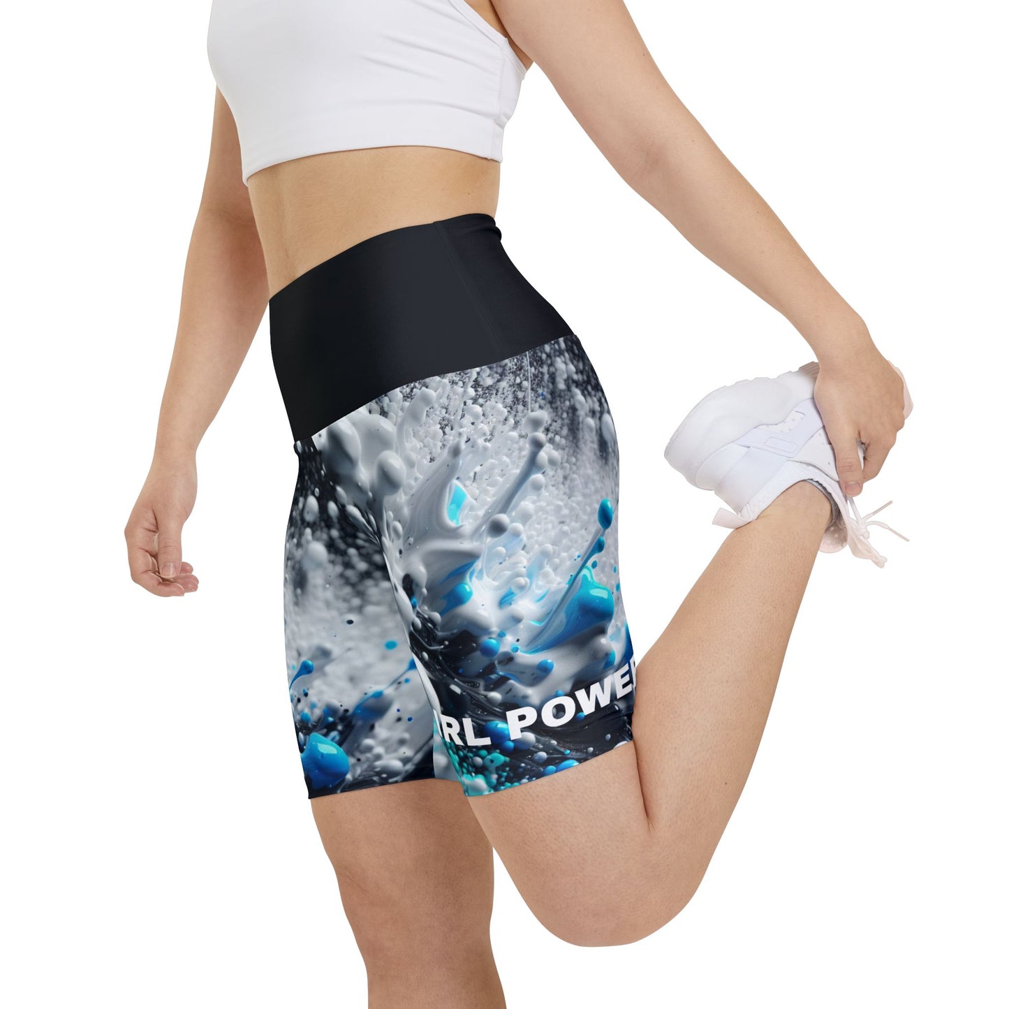 Girl Power. Women's Biker Shorts - Graphic Activewear