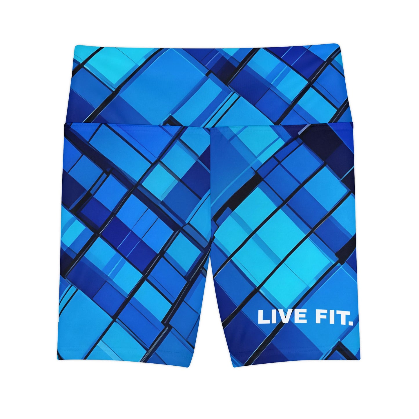 Live Fit. Love Life. Women's Biker Shorts - Graphic Activewear