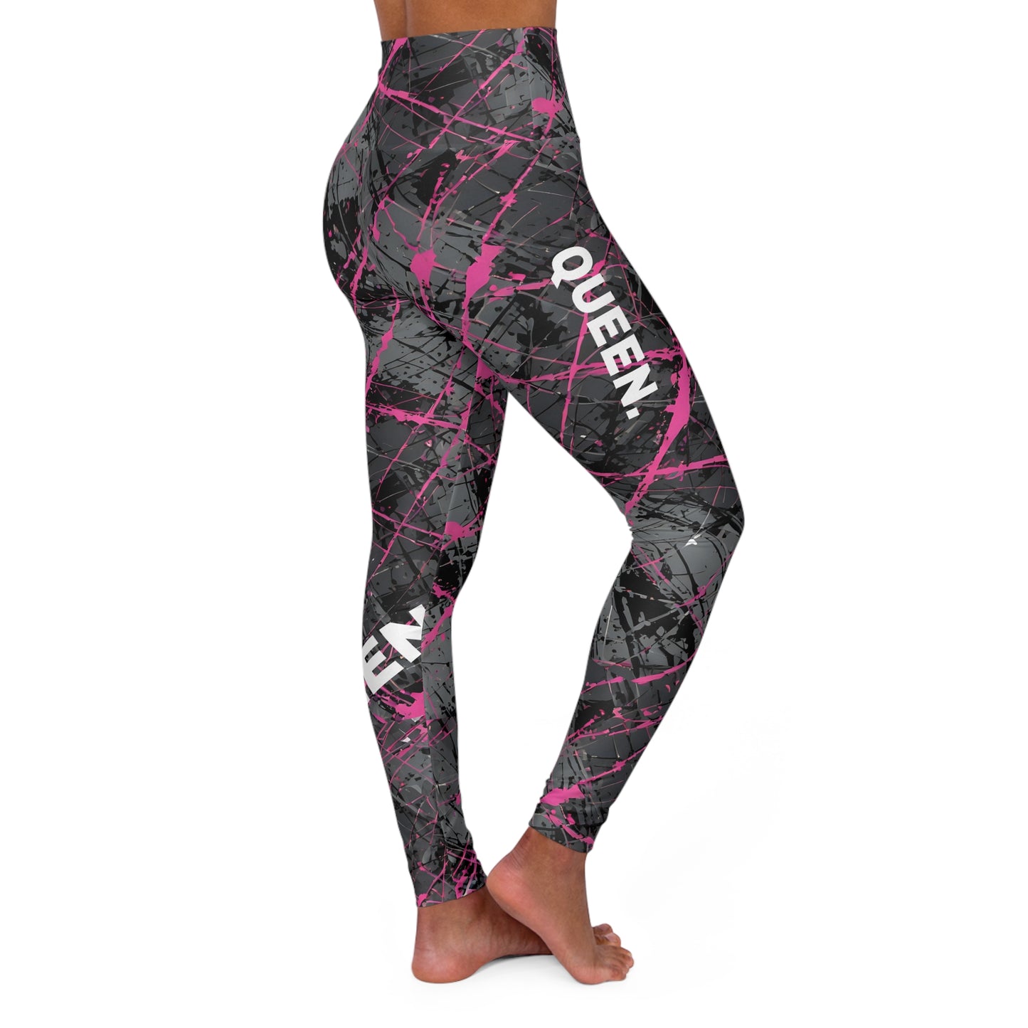 Queen. High-Waisted Women's Leggings, Yoga Leggings