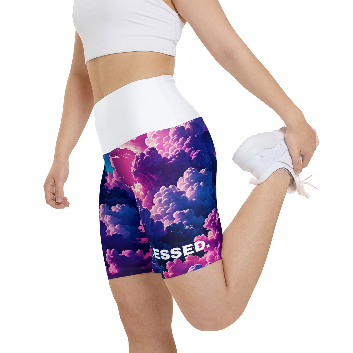 Blessed. Women's Biker Shorts - Graphic Activewear