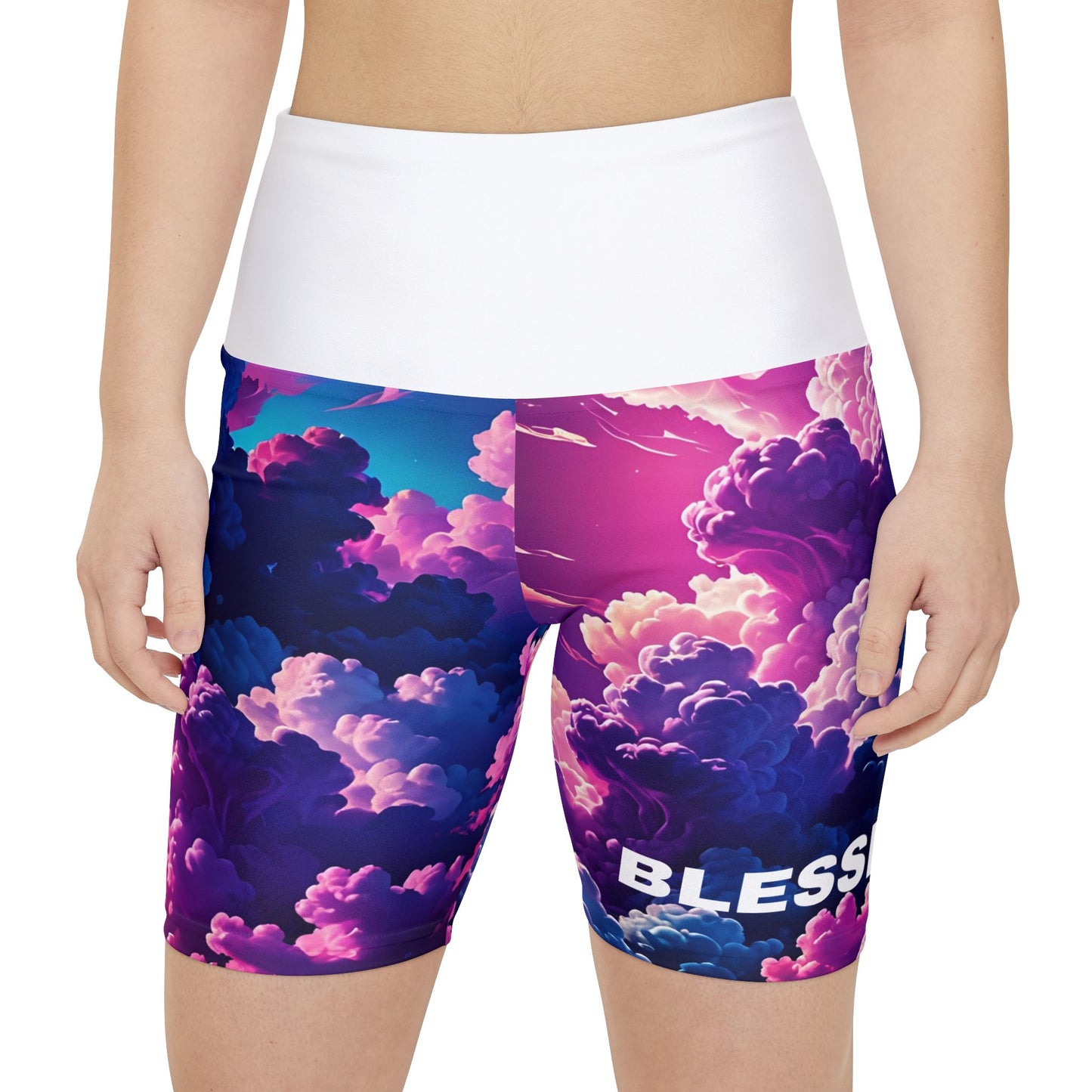 Blessed. Women's Biker Shorts - Graphic Activewear