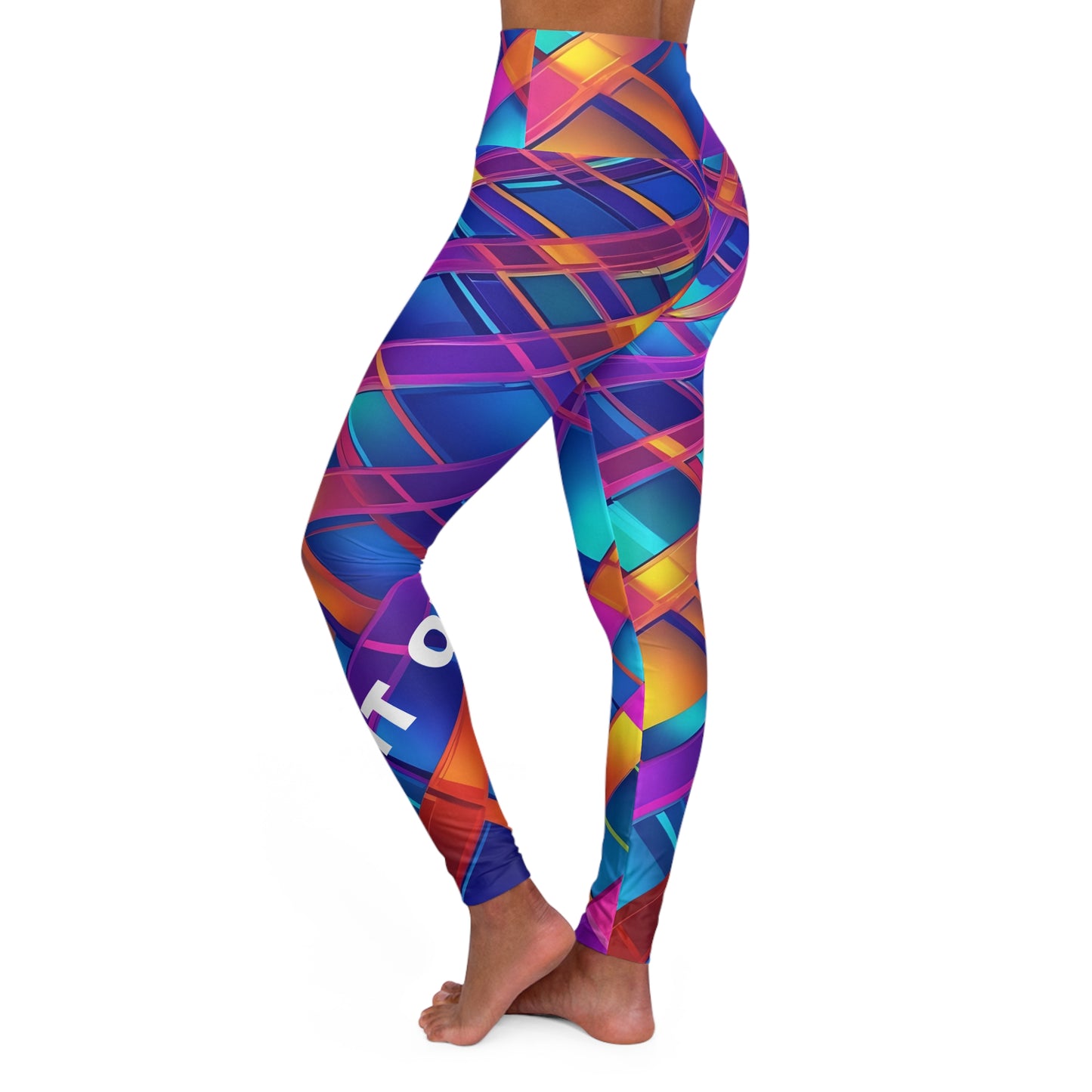 Fit Queen. High-Waisted Women's Leggings. Colorful. Women's Activewear