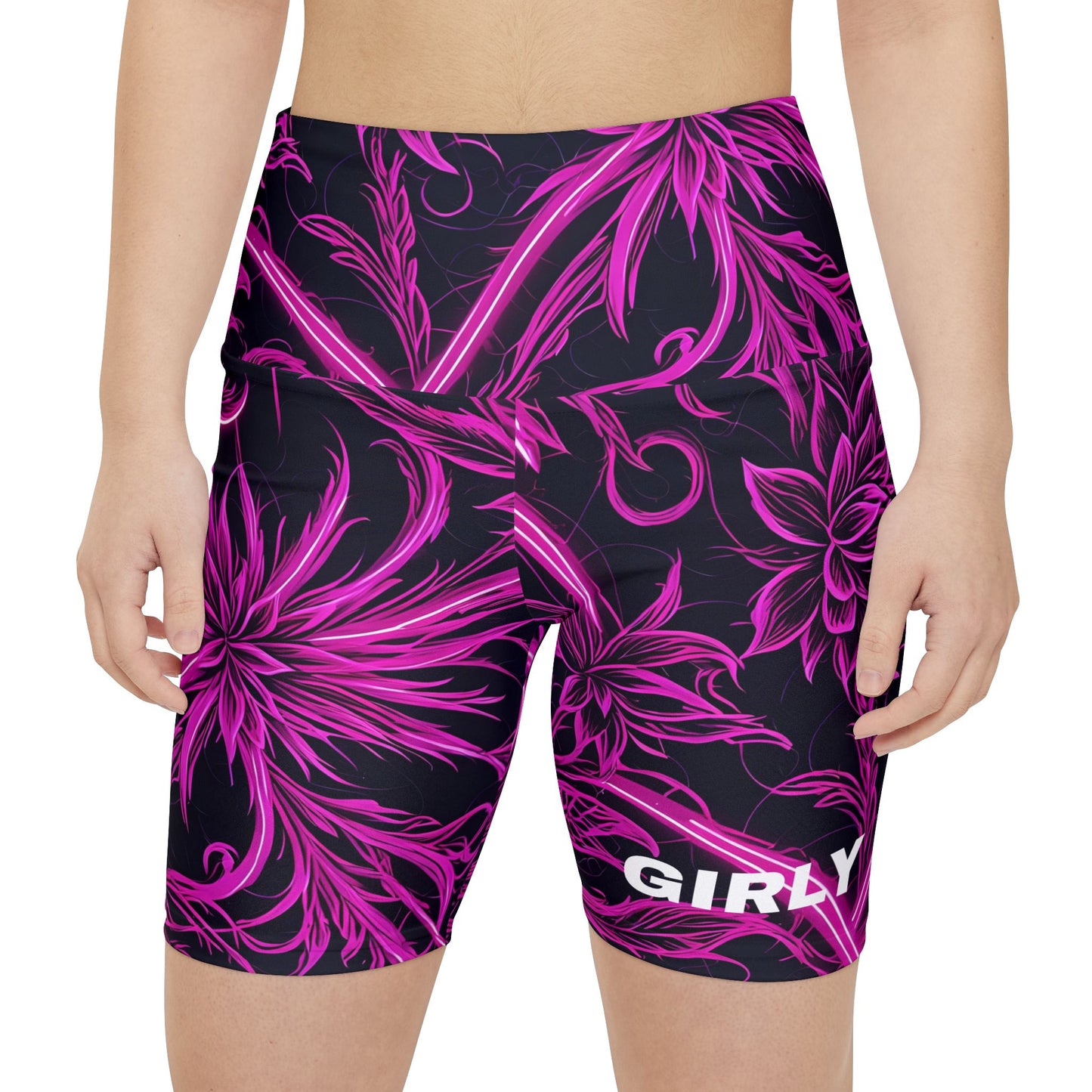 Girly Girl. Women's Biker Shorts - Graphic Activewear
