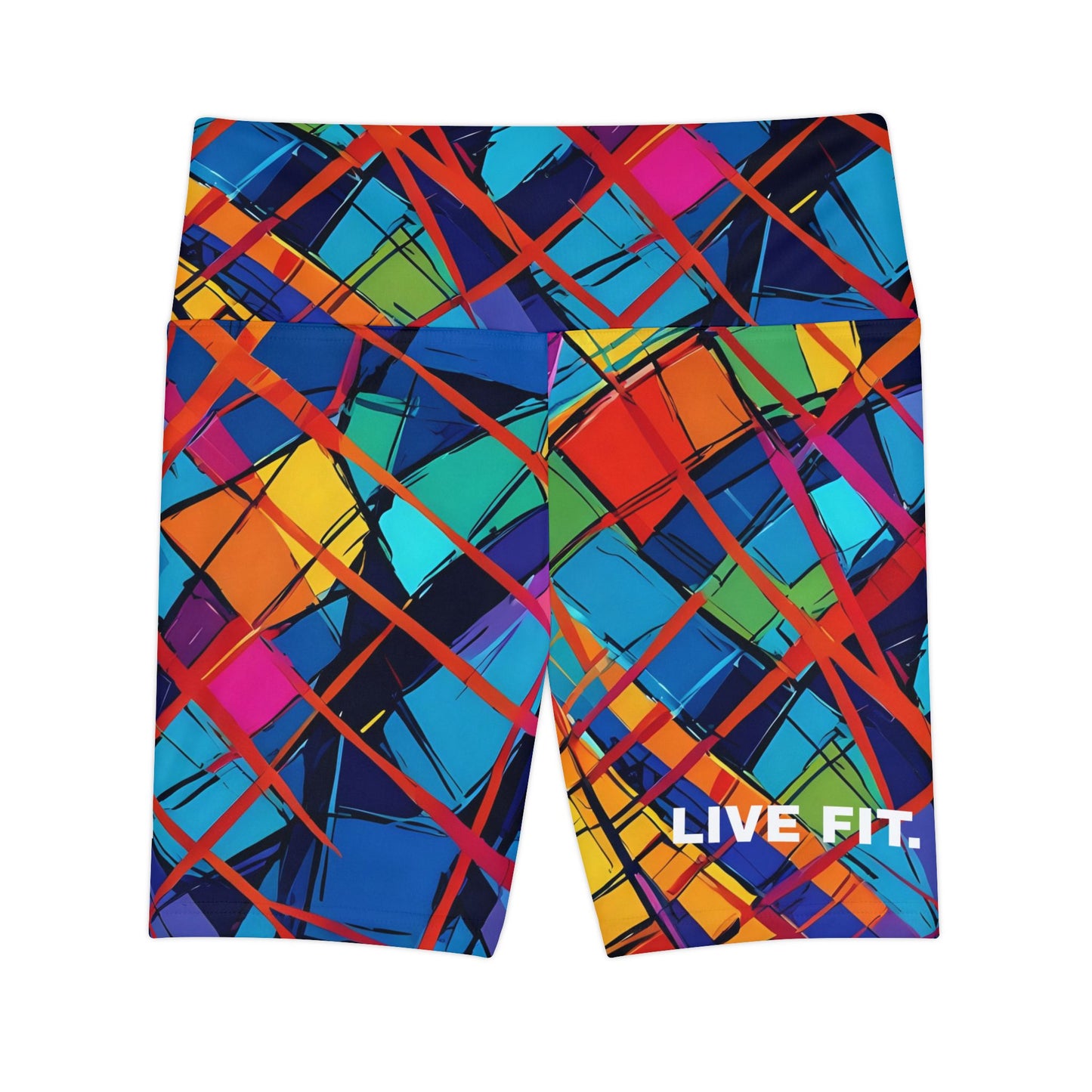 Live Fit. Love Life. Women's Biker Shorts - Graphic Activewear