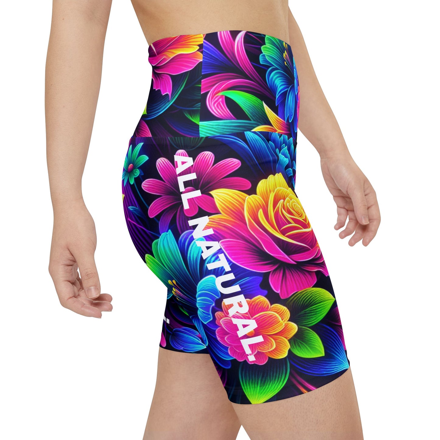 All Natural. Women's Biker Shorts - Graphic Activewear