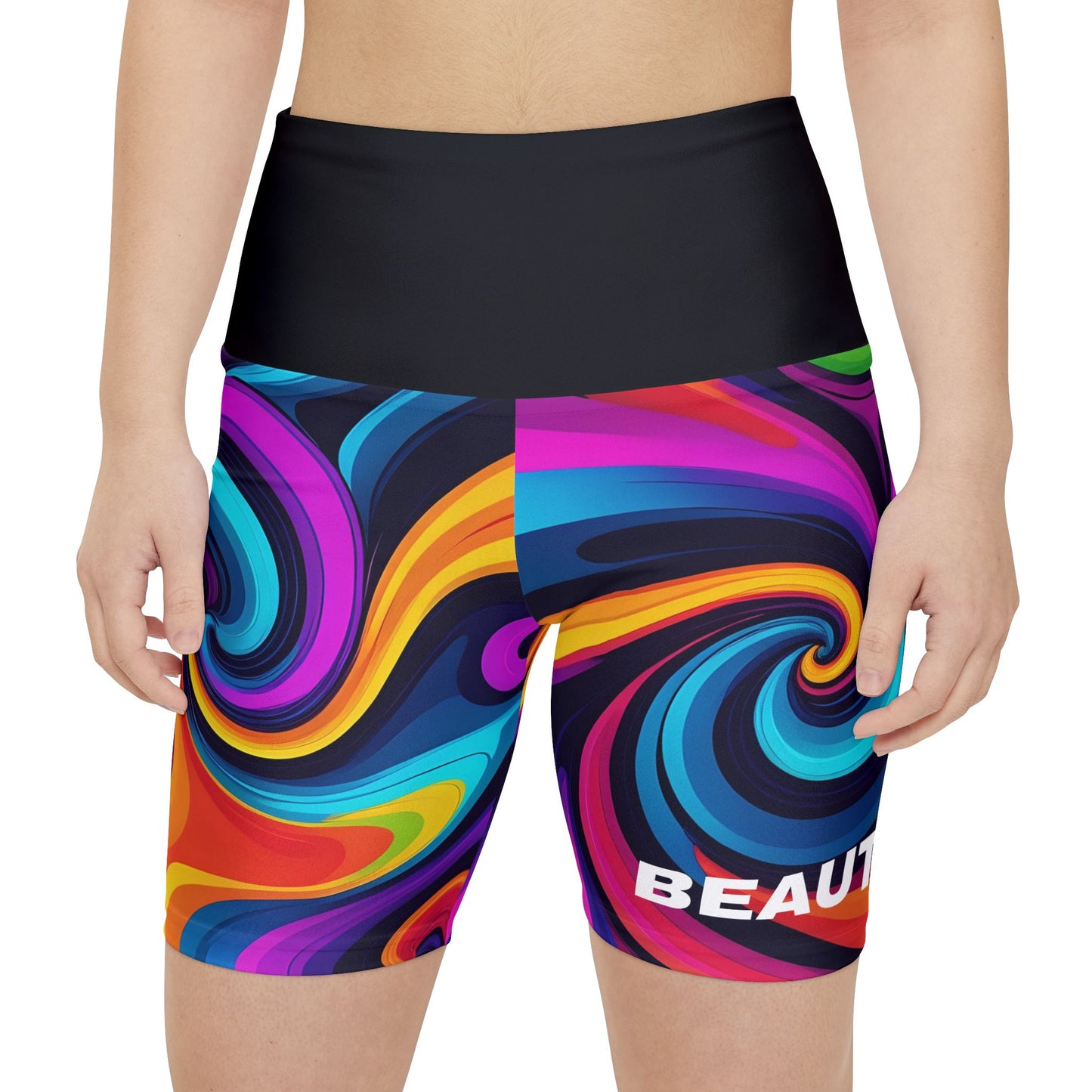 Beautiful. Women's Biker Shorts - Graphic Activewear