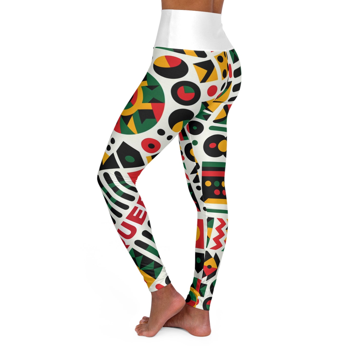 Queen. High-Waisted Women's Leggings, Yoga Leggings