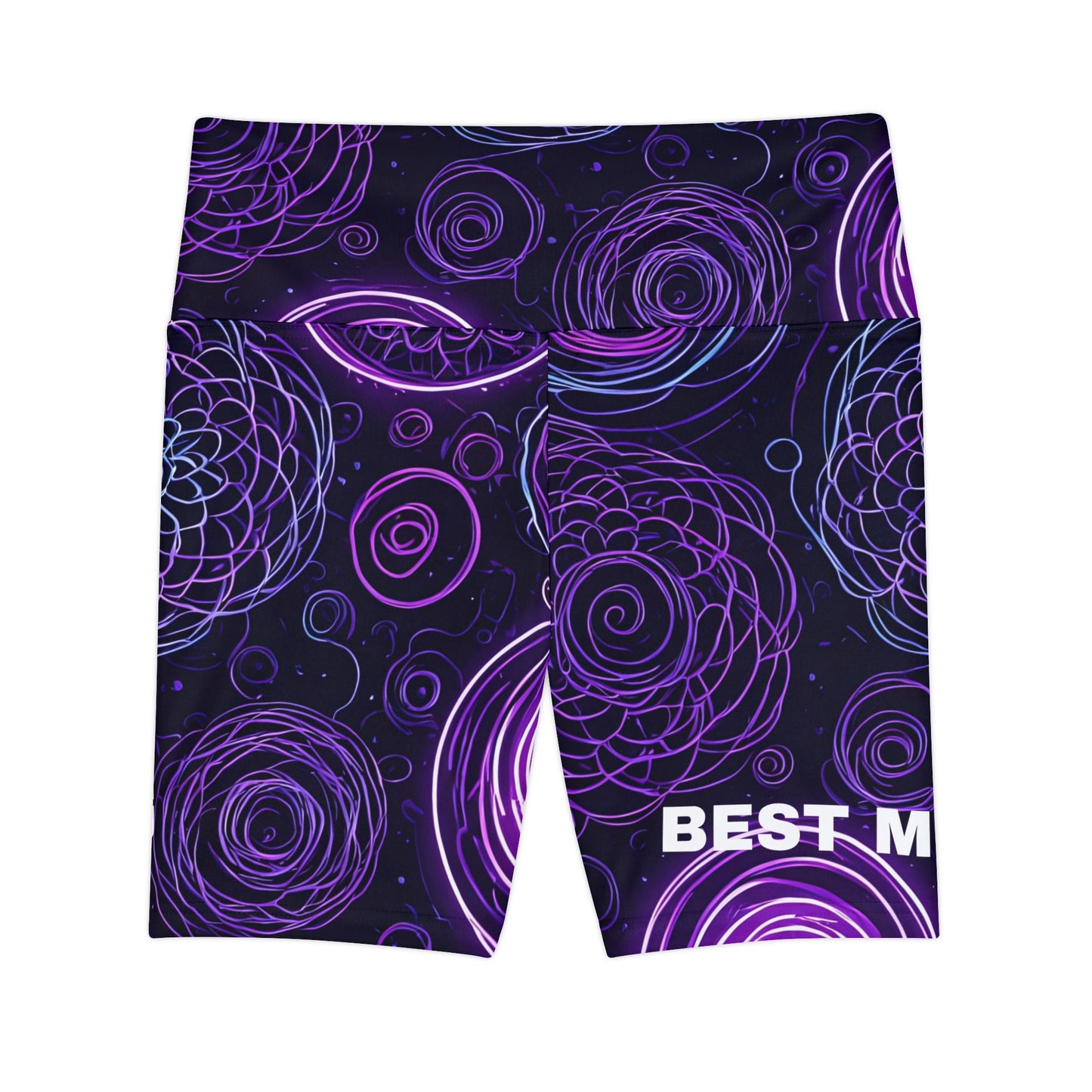 Best Mom Ever. High-Waisted Women's Biker Shorts.