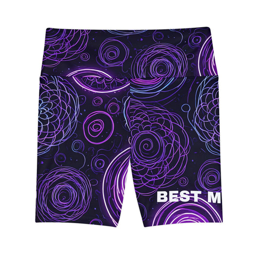 Best Mom Ever. High-Waisted Women's Biker Shorts.