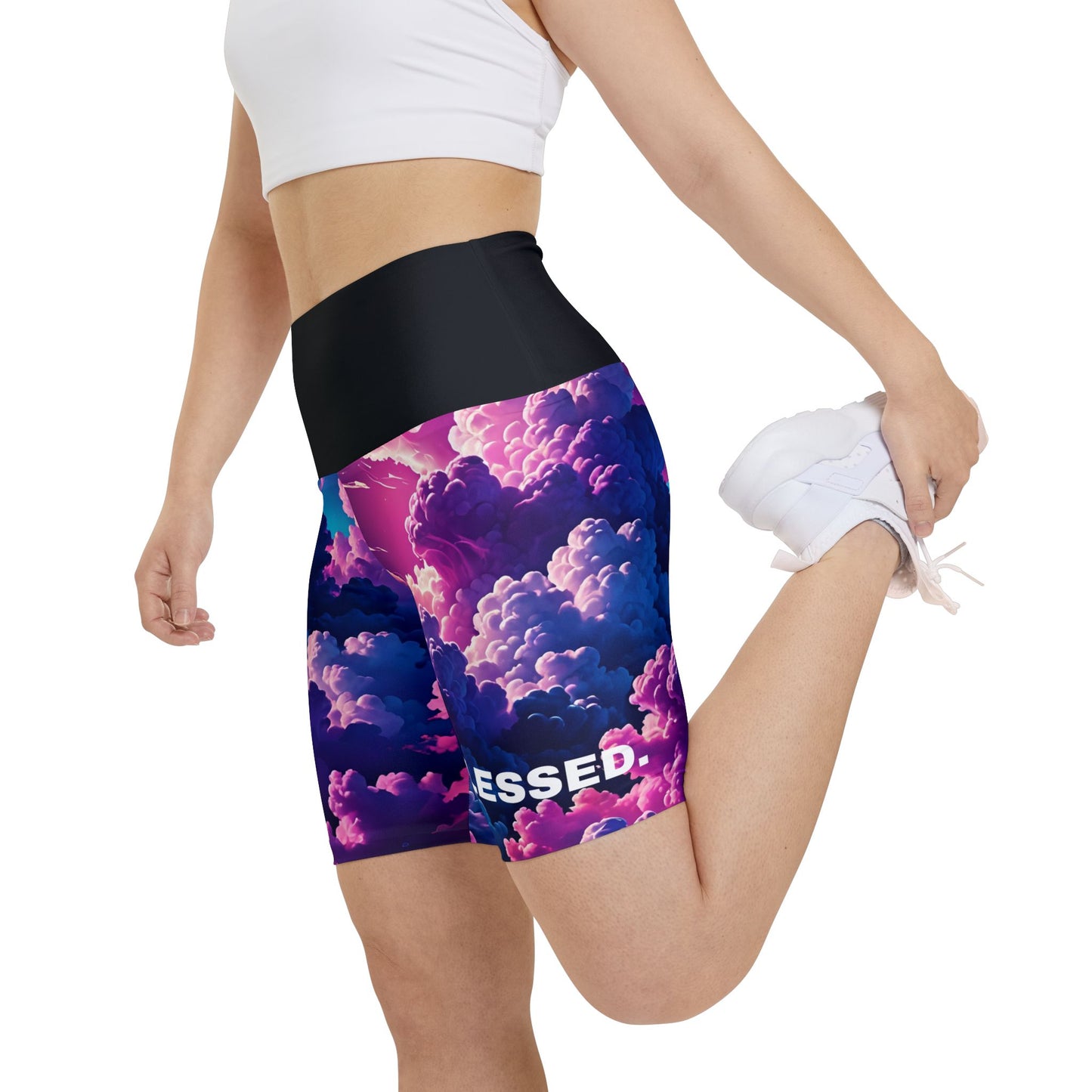 Blessed. Women's Biker Shorts - Graphic  Activewear
