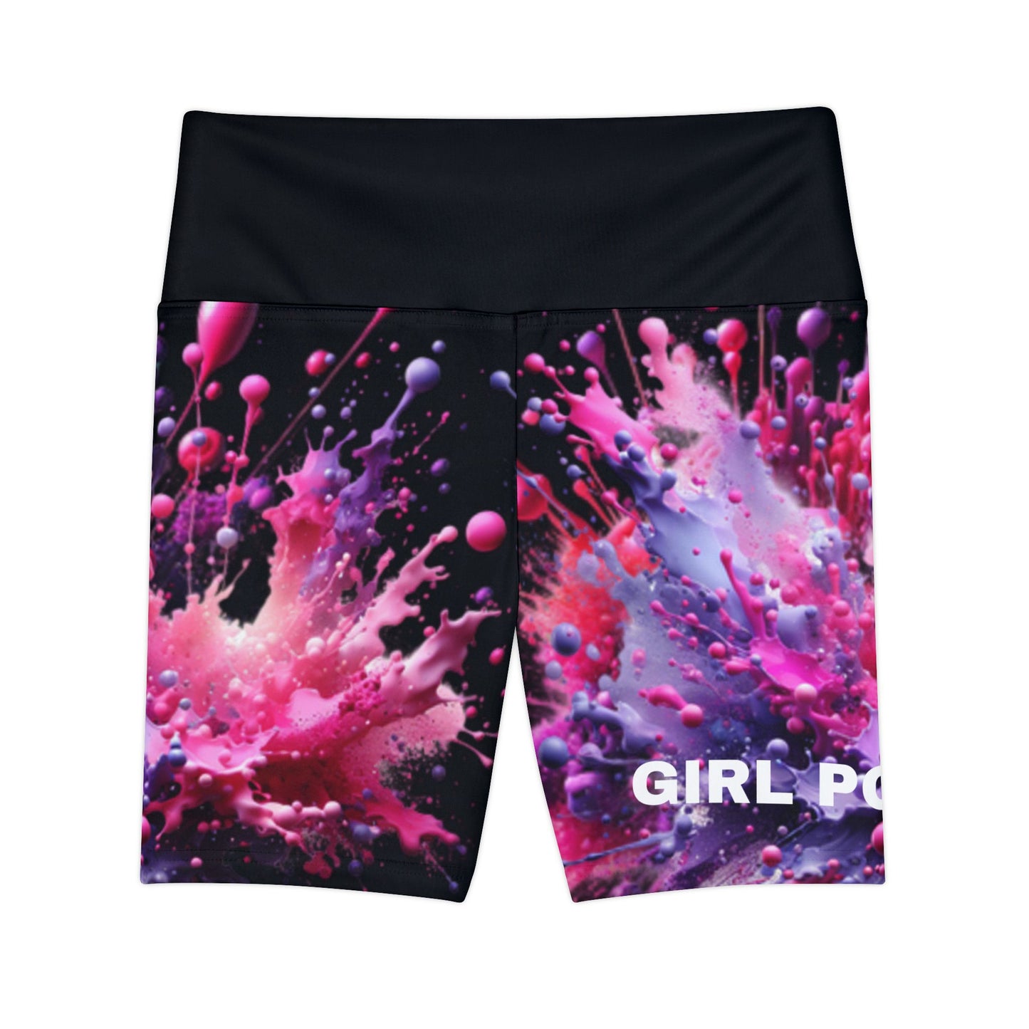 Girl Power. Women's Biker Shorts - Graphic  Activewear