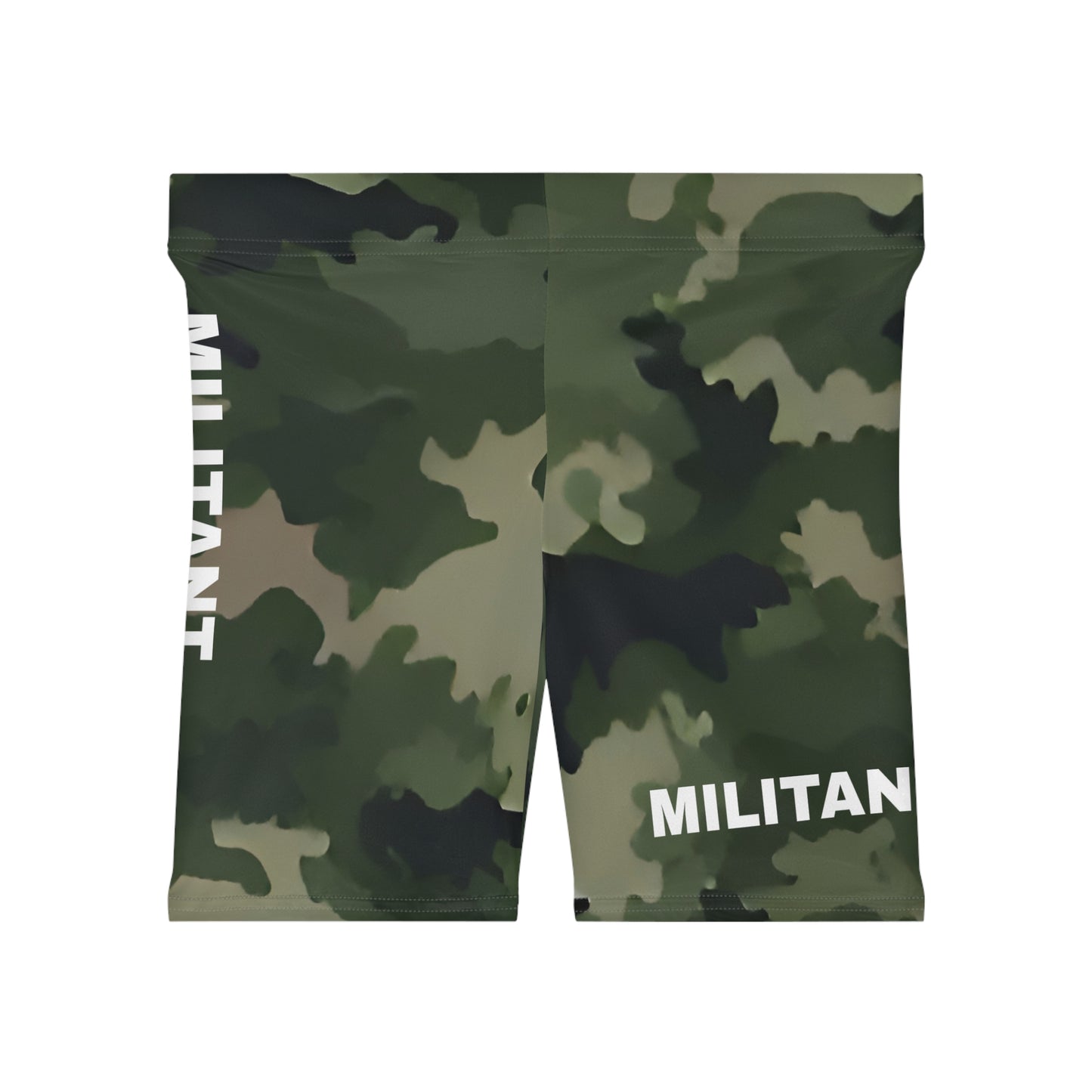 Militant. Women's Biker Shorts - Graphic  Activewear