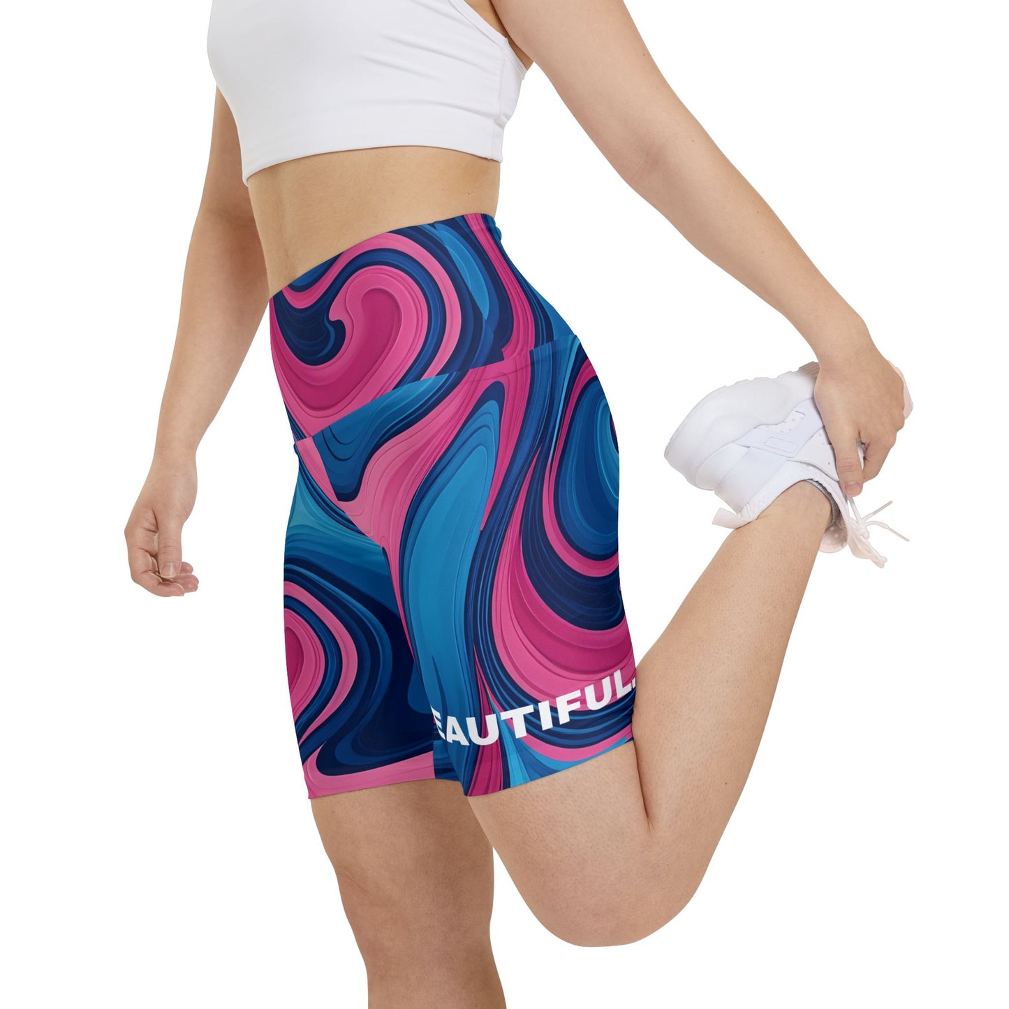 Beautiful. Women's Biker Shorts - Graphic  Activewear