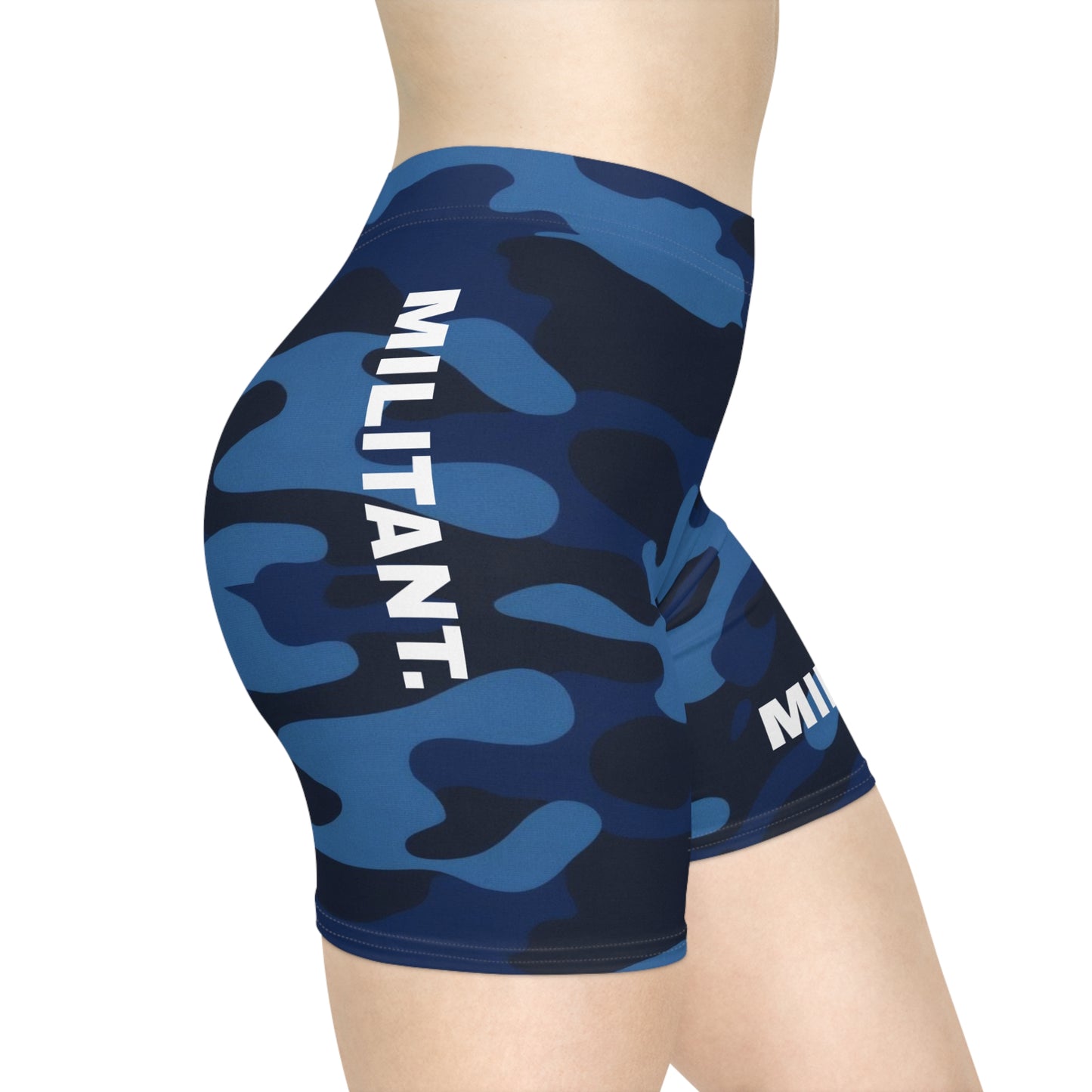 Militant. Women's Biker Shorts - Graphic  Activewear