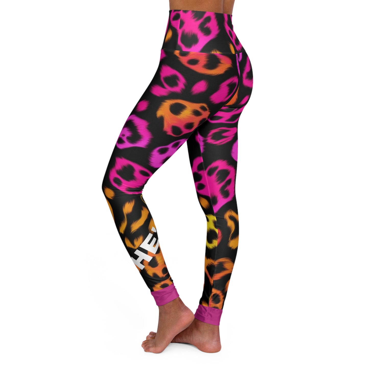 She's A Runner. High-Waisted Women's Leggings. Yoga pants, Statement Design