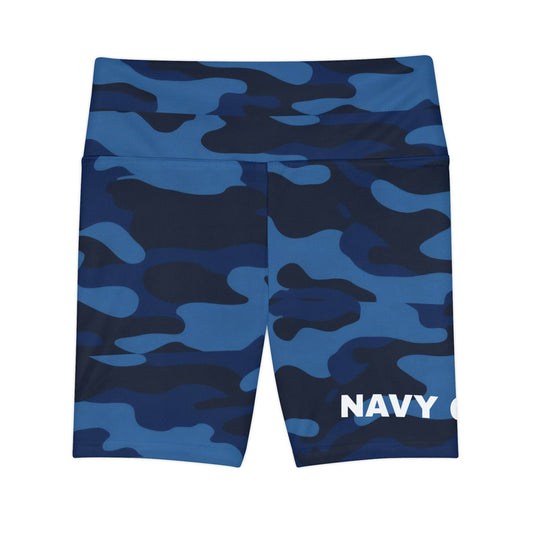 Navy Girl. Women's Biker Shorts - Graphic  Activewear