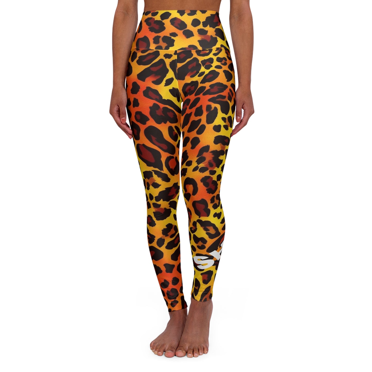 She's A Runner. High-Waisted Women's Leggings. Yoga pants, Statement Design