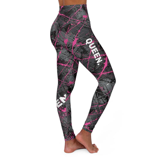 Queen. High-Waisted Women's Leggings, Yoga Leggings