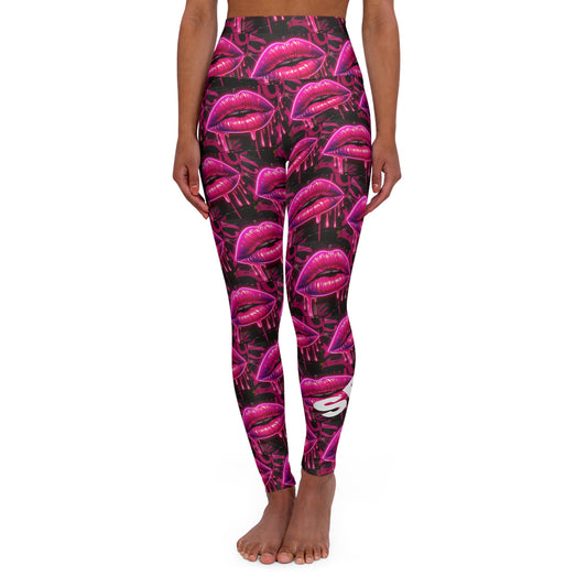 Sexy Mama. High-Waisted Women's Leggings, Yoga Leggings