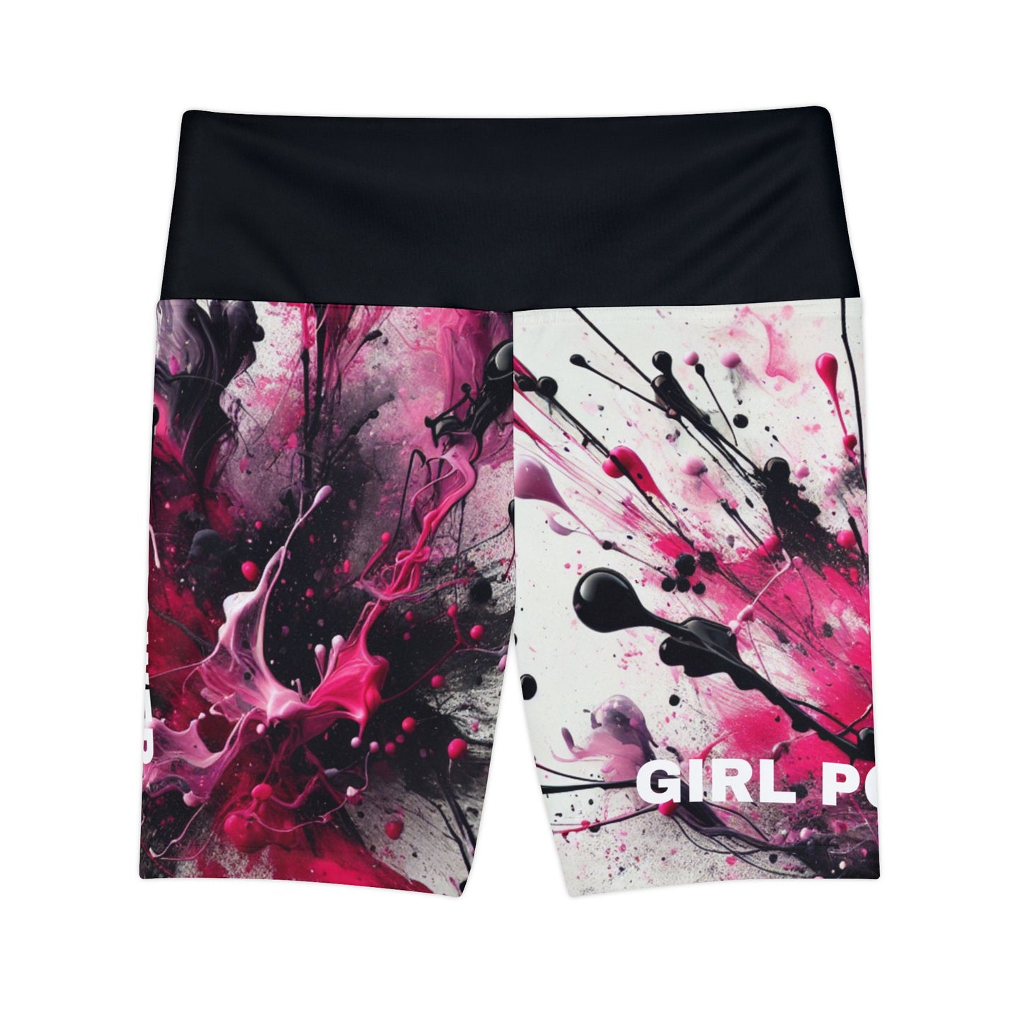 Girl Power. Women's Biker Shorts - Graphic  Activewear
