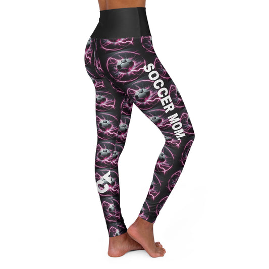 Soccer Mom. High-Waisted Women's Leggings, Yoga Pants