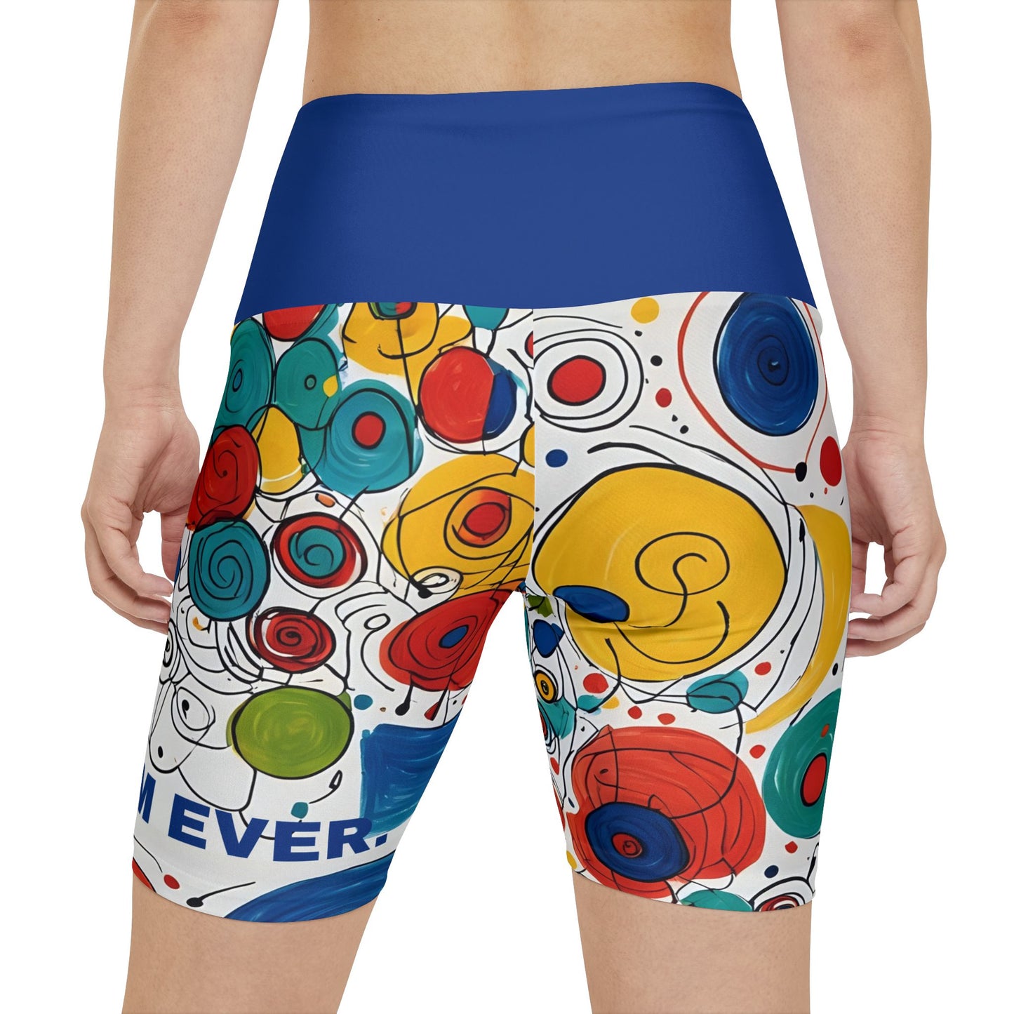Best Mom Ever. High-Waisted Women's Biker Shorts.