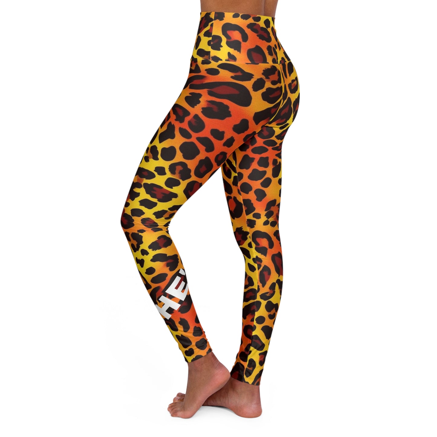 She's A Runner. High-Waisted Women's Leggings. Yoga pants, Statement Design