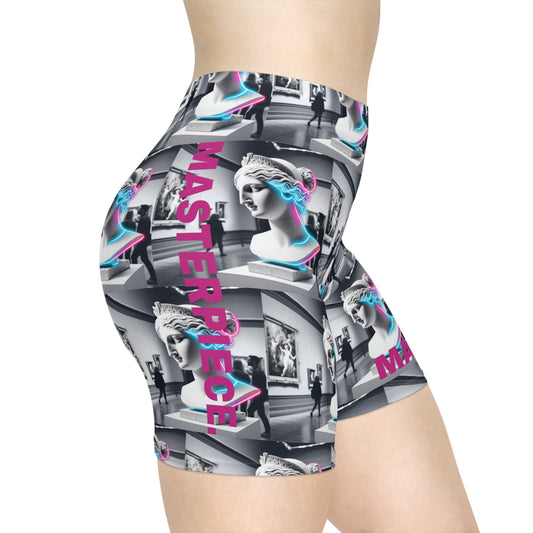 Masterpiece. Women's Biker Shorts - Graphic  Activewear