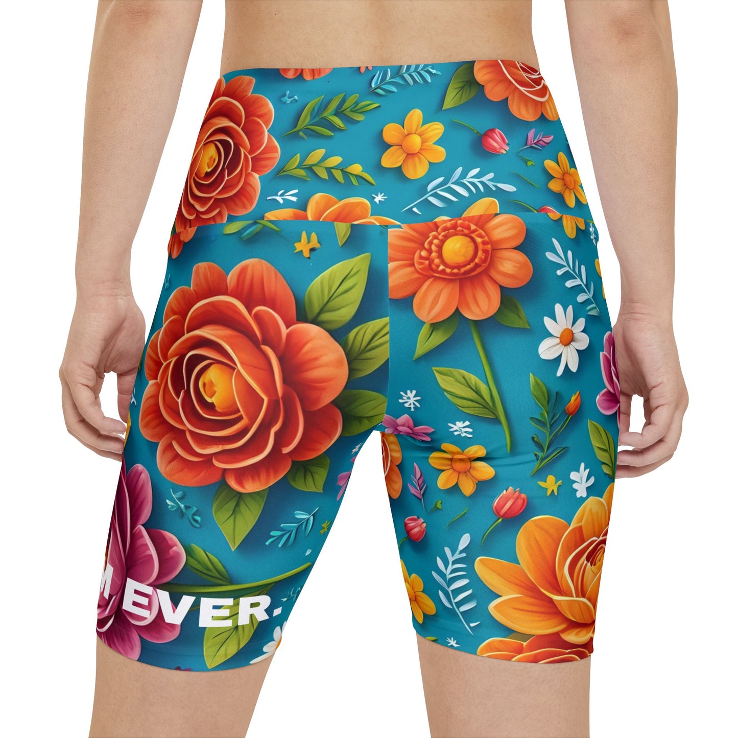 Best Mom Ever. High-Waisted Women's Biker Shorts.