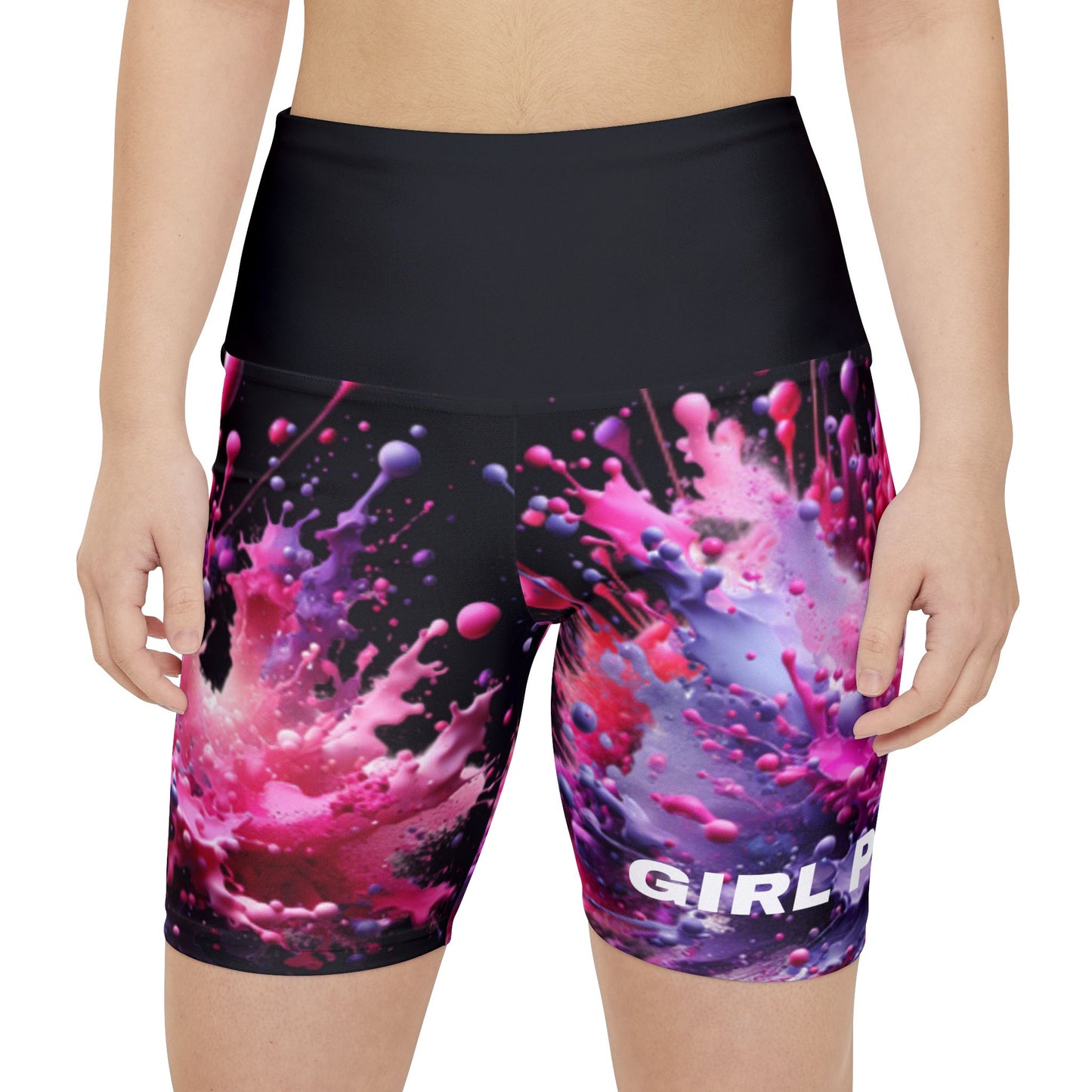 Girl Power. Women's Biker Shorts - Graphic  Activewear