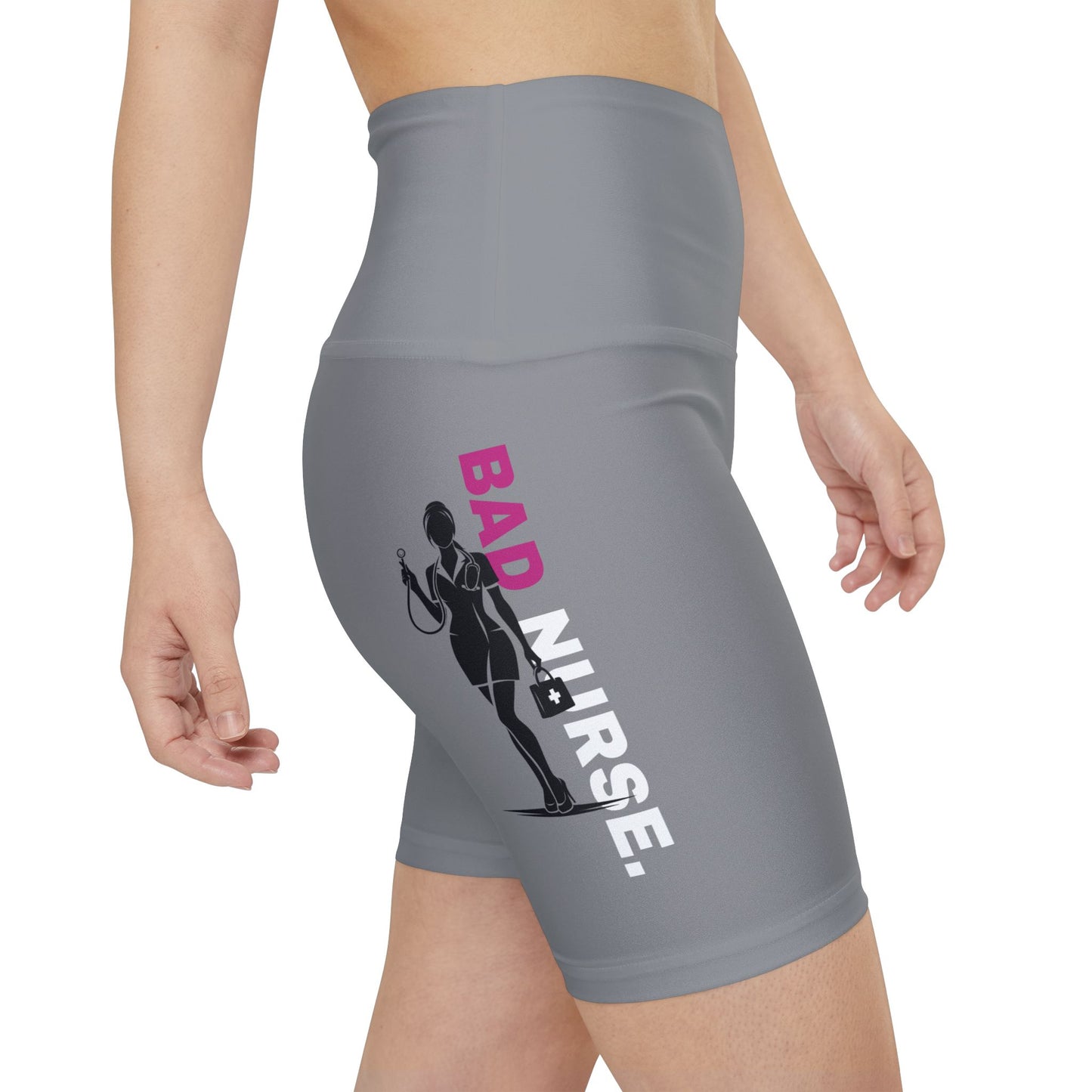 Bad Nurse. Women's Biker Shorts - Graphic  Activewear