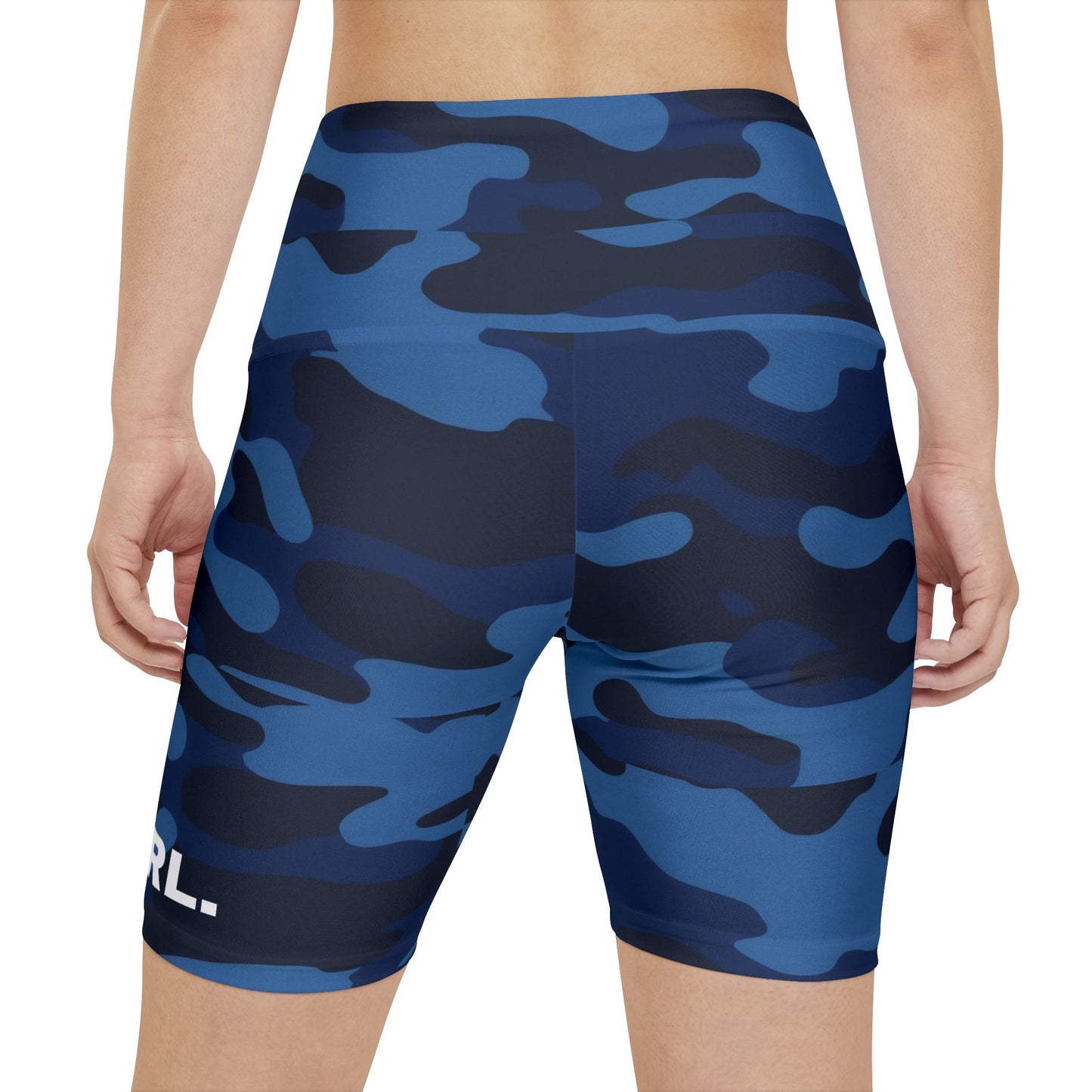 Navy Girl. Women's Biker Shorts - Graphic  Activewear