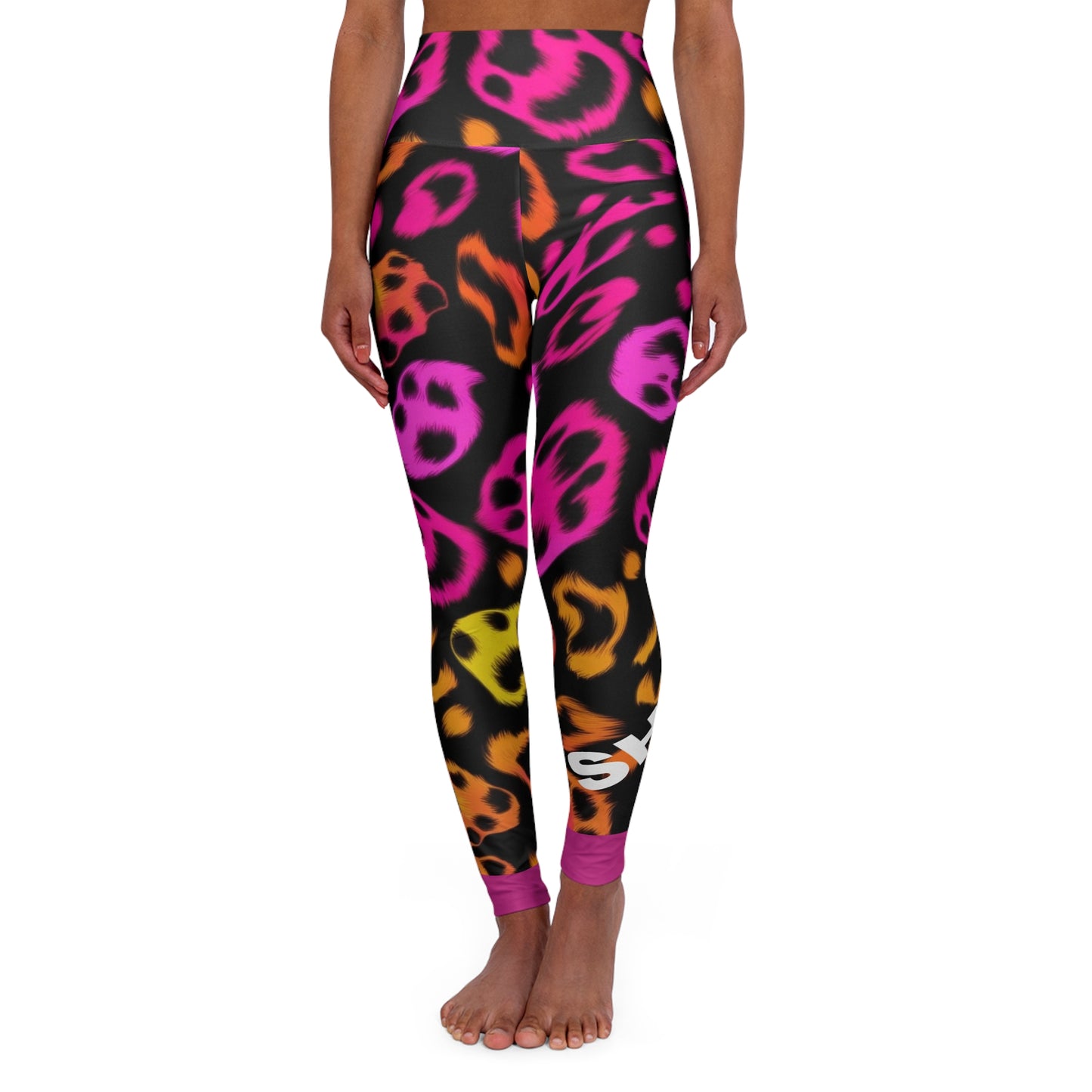 She's A Runner. High-Waisted Women's Leggings. Yoga pants, Statement Design