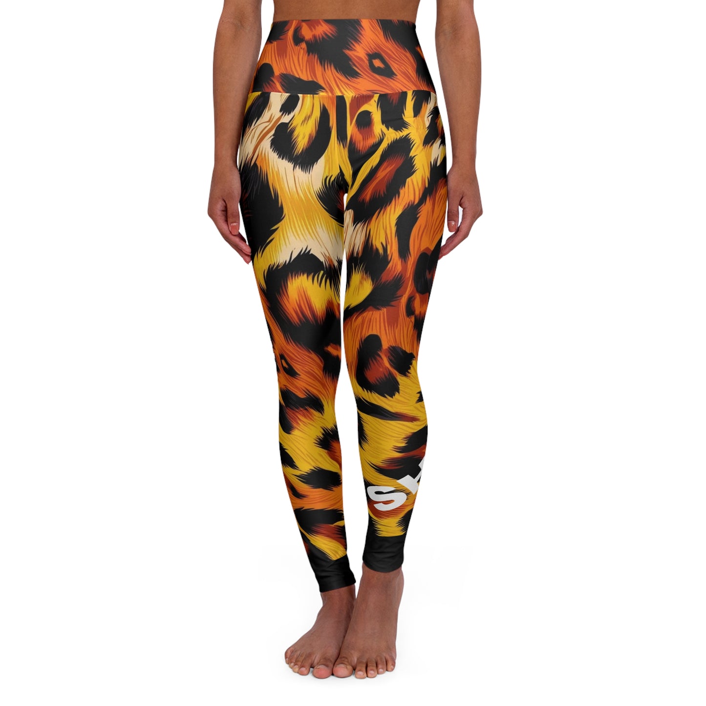 She's A Runner. High-Waisted Women's Leggings. Yoga pants, Statement Design