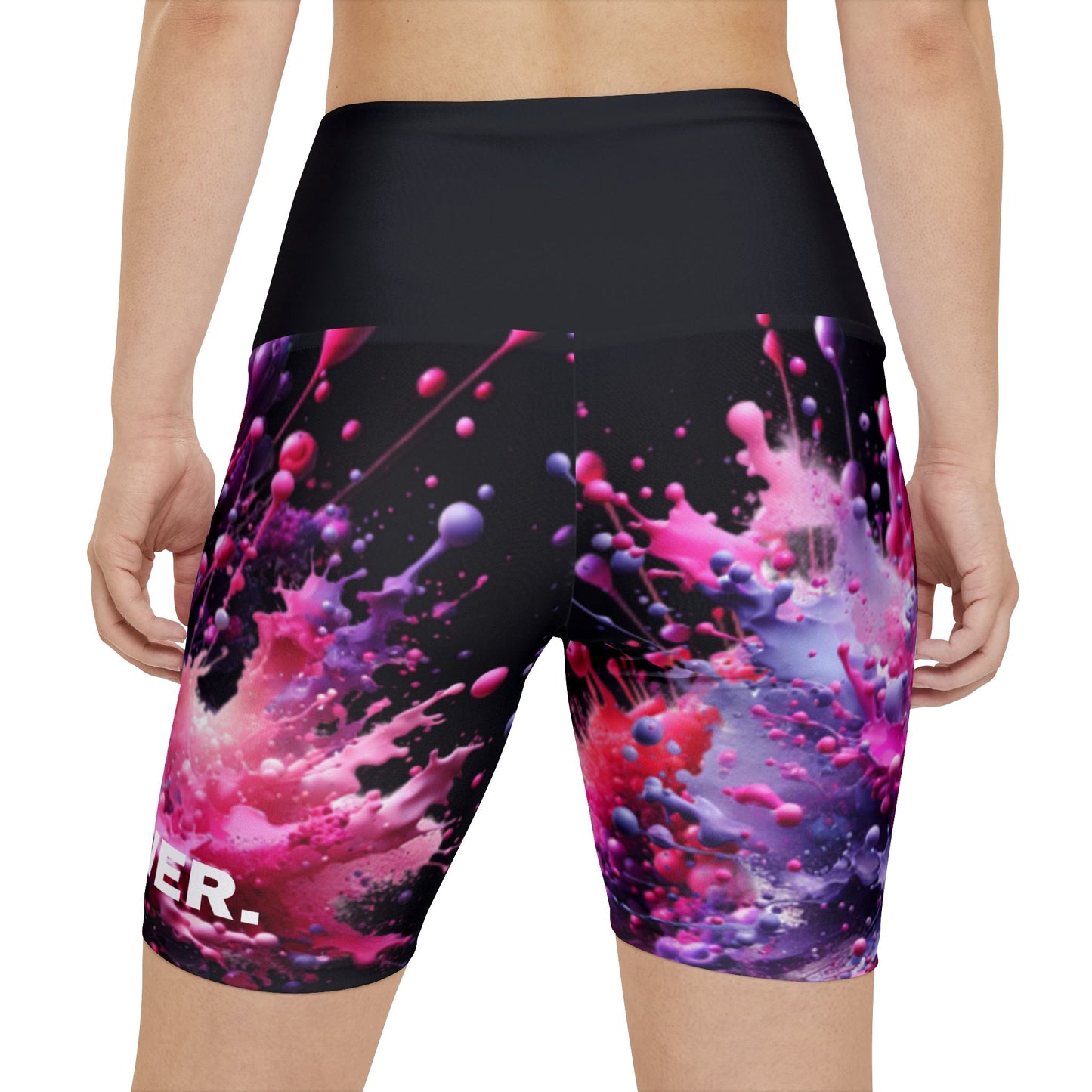Girl Power. Women's Biker Shorts - Graphic  Activewear