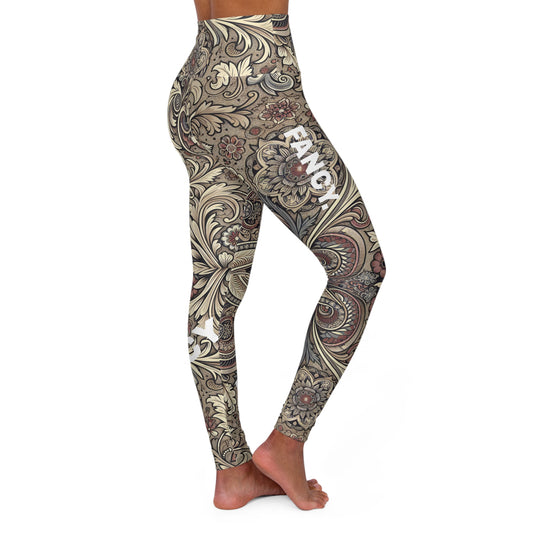 Fancy. High-Waisted Women's Leggings, Yoga Leggings