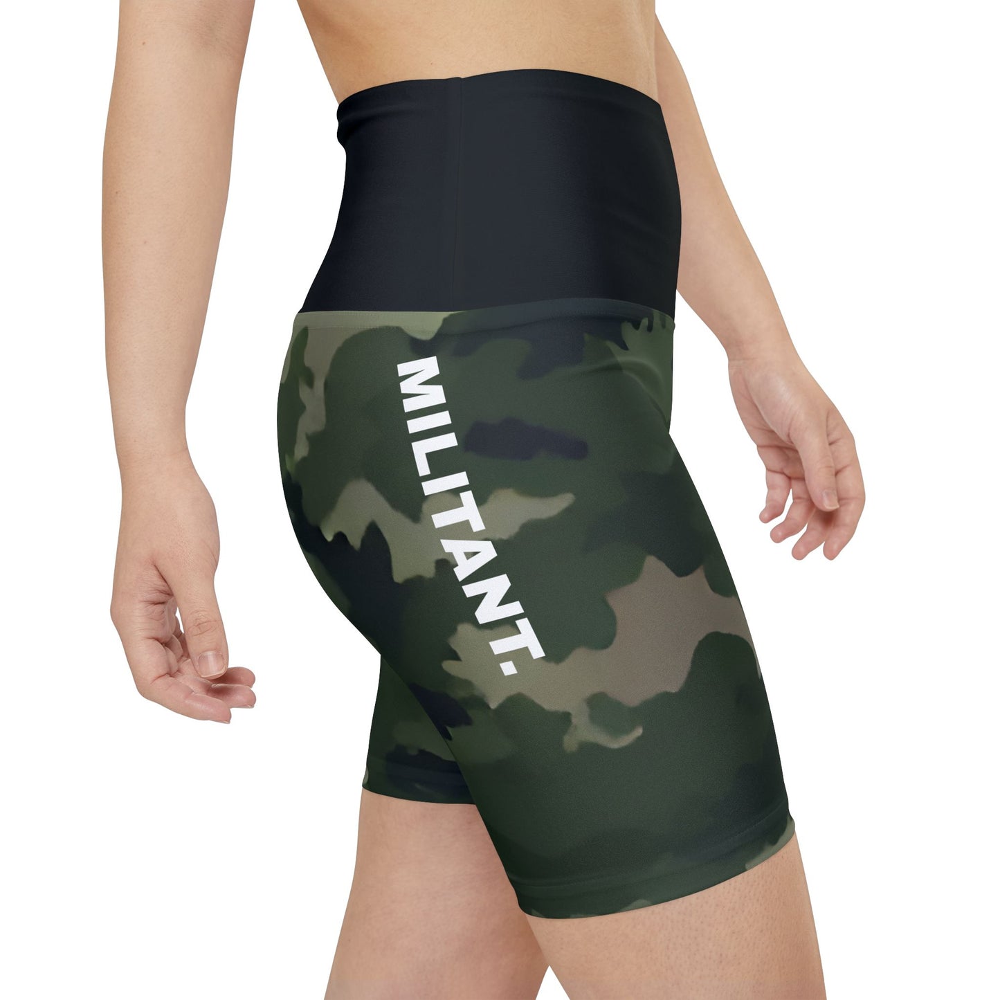 Militant. Women's Biker Shorts - Graphic  Activewear