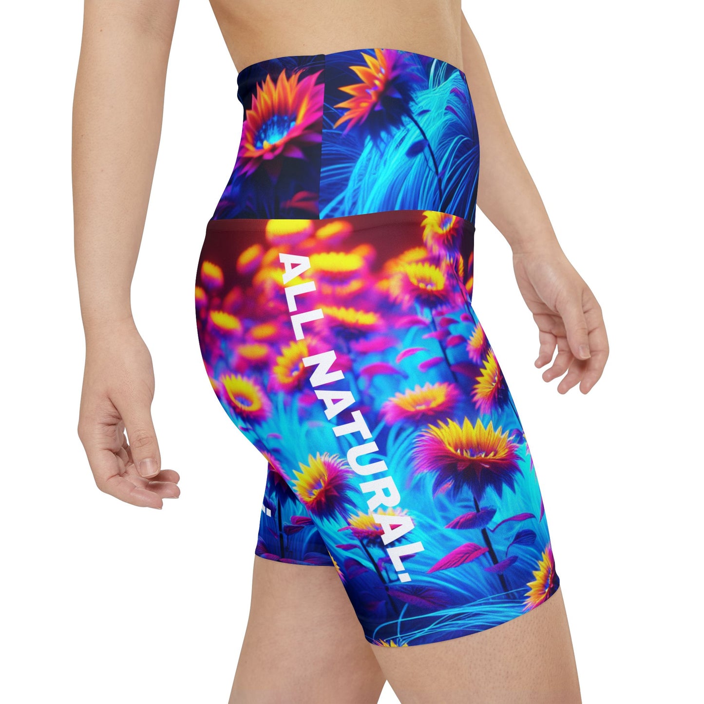 All Natural. Women's Biker Shorts - Graphic  Activewear