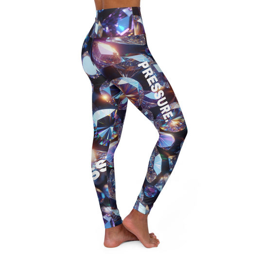 Pressure. High-Waisted Women's Leggings, Yoga Leggings