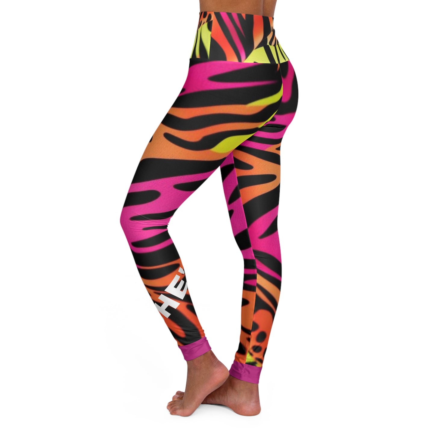 She's A Runner. High-Waisted Women's Leggings. Yoga pants, Statement Design