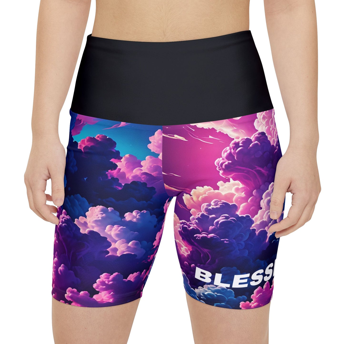 Blessed. Women's Biker Shorts - Graphic  Activewear