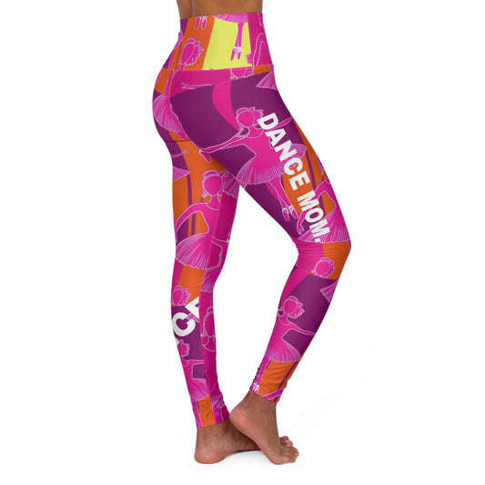 Dance Mom. High-Waisted Women's Leggings, Yoga Leggings