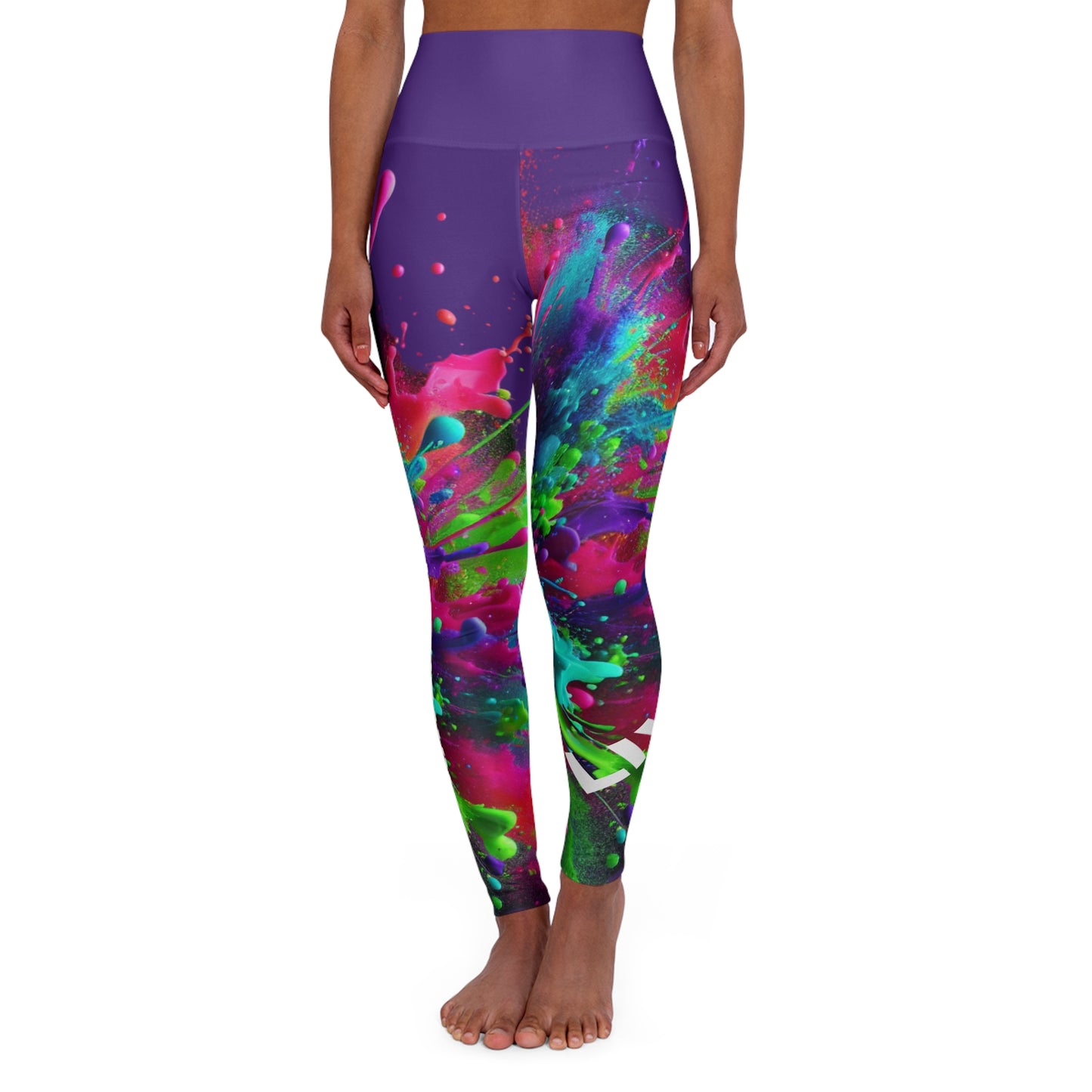 Live Bold. Lift Heavy. High-Waisted Women's Leggings. Yoga pants, Statement Design