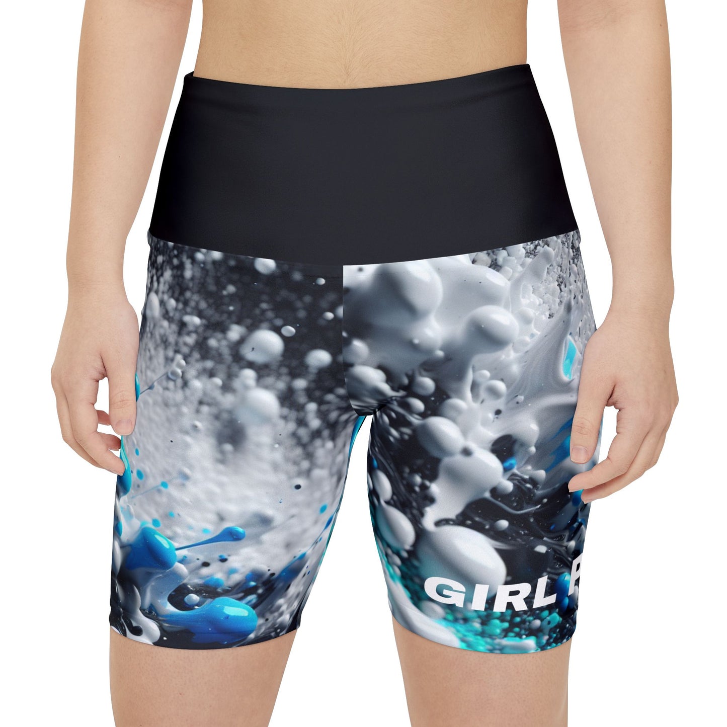 Girl Power. Women's Biker Shorts - Graphic  Activewear