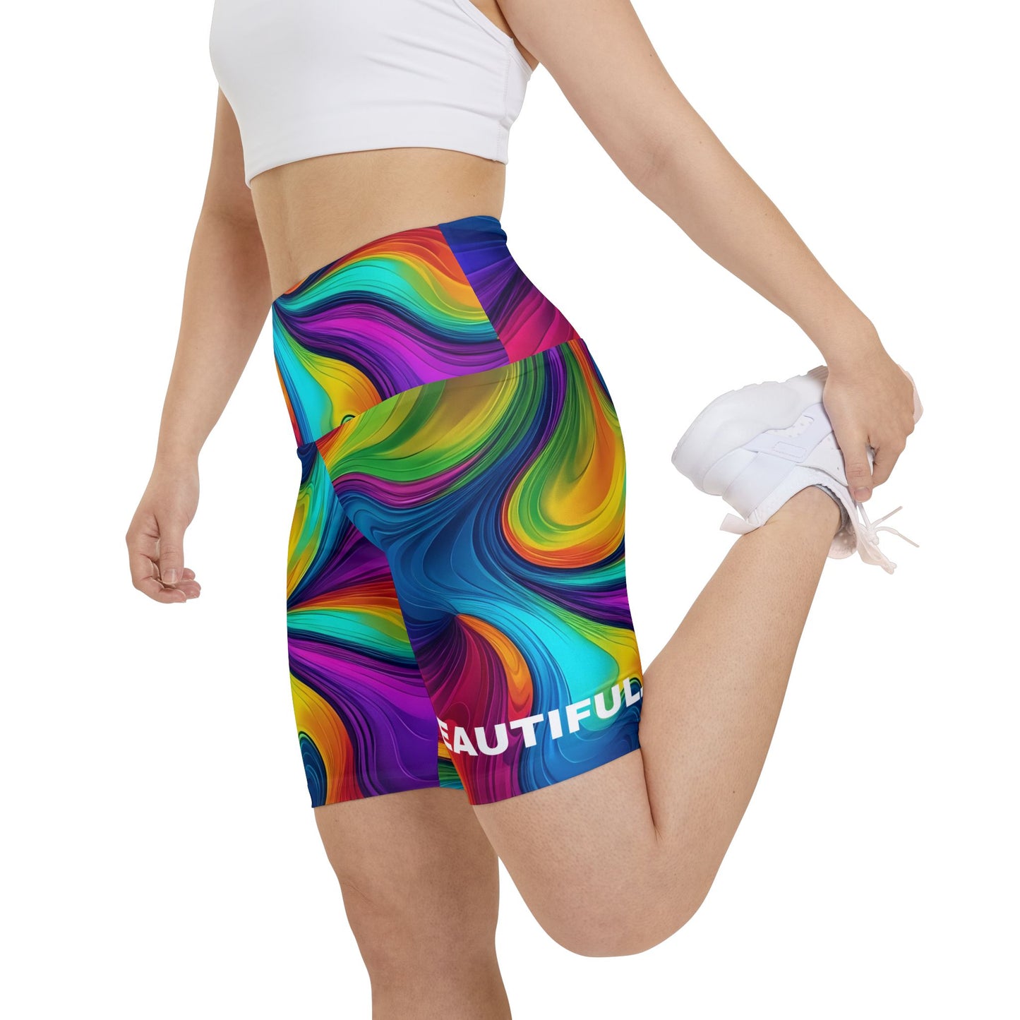 Beautiful. Women's Biker Shorts - Graphic  Activewear