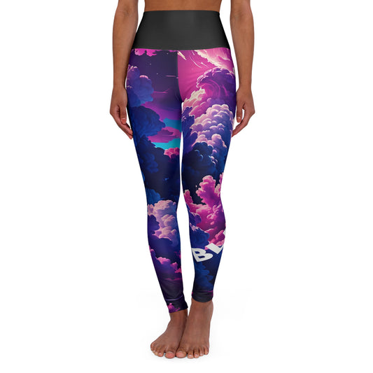 Blessed. High-Waisted Women's Leggings, Religious Statement