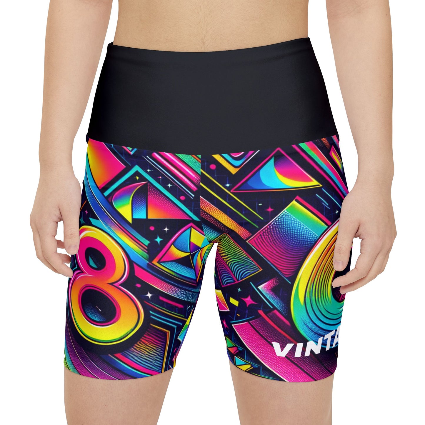 Vintage. Women's Biker Shorts - Graphic  Activewear